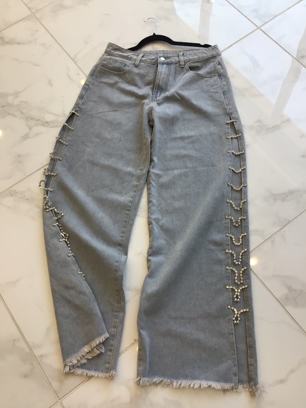 Embellished sexy Jeans Large NWOT